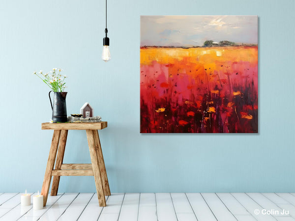 Contemporary Wall Art Paintings, Large Acrylic Paintings on Canvas, Abstract Landscape Paintings for Living Room, Landscape Canvas Art-artworkcanvas