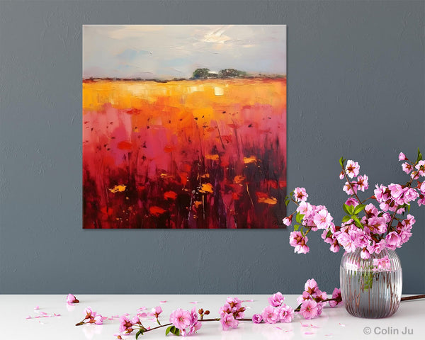 Contemporary Wall Art Paintings, Large Acrylic Paintings on Canvas, Abstract Landscape Paintings for Living Room, Landscape Canvas Art-artworkcanvas