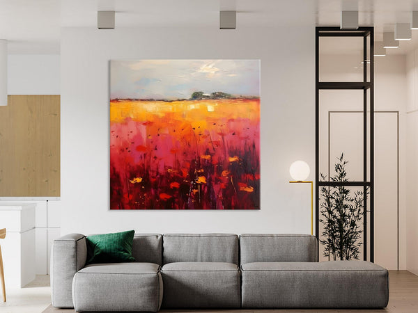 Contemporary Wall Art Paintings, Large Acrylic Paintings on Canvas, Abstract Landscape Paintings for Living Room, Landscape Canvas Art-artworkcanvas