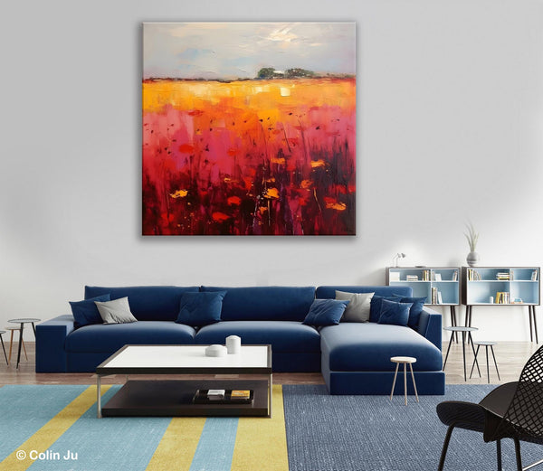 Contemporary Wall Art Paintings, Large Acrylic Paintings on Canvas, Abstract Landscape Paintings for Living Room, Landscape Canvas Art-artworkcanvas