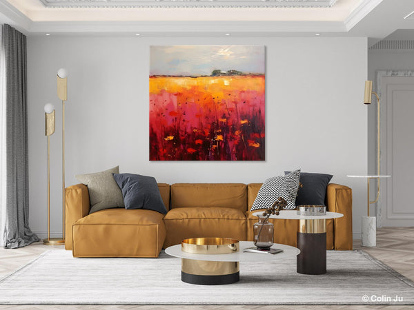 Contemporary Wall Art Paintings, Large Acrylic Paintings on Canvas, Abstract Landscape Paintings for Living Room, Landscape Canvas Art-artworkcanvas