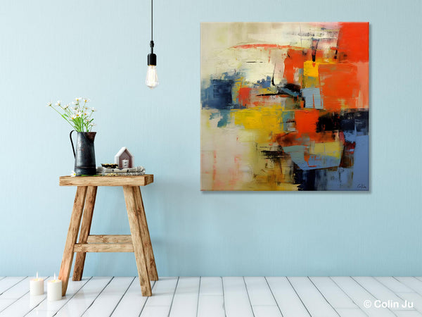 Abstract Wall Paintings, Contemporary Wall Art Paintings, Extra Large Paintings for Dining Room, Hand Painted Canvas Art, Original Artowrk