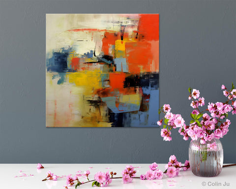 Abstract Wall Paintings, Contemporary Wall Art Paintings, Extra Large Paintings for Dining Room, Hand Painted Canvas Art, Original Artowrk-artworkcanvas