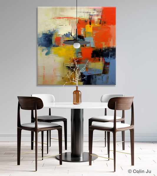 Abstract Wall Paintings, Contemporary Wall Art Paintings, Extra Large Paintings for Dining Room, Hand Painted Canvas Art, Original Artowrk