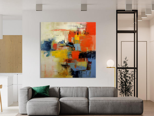 Abstract Wall Paintings, Contemporary Wall Art Paintings, Extra Large Paintings for Dining Room, Hand Painted Canvas Art, Original Artowrk-artworkcanvas