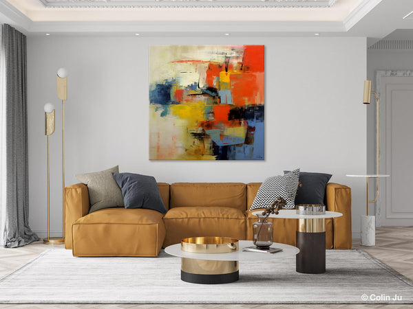 Abstract Wall Paintings, Contemporary Wall Art Paintings, Extra Large Paintings for Dining Room, Hand Painted Canvas Art, Original Artowrk-artworkcanvas