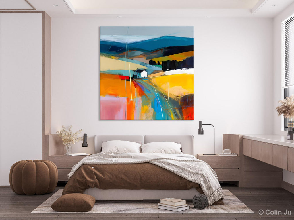 Sunset Painting, Acrylic Paintings for Living Room, Abstract Acrylic P –  artworkcanvas