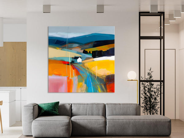 Contemporary Abstract Artwork, Acrylic Painting for Living Room, Oversized Wall Art Paintings, Original Modern Artwork on Canvas-artworkcanvas