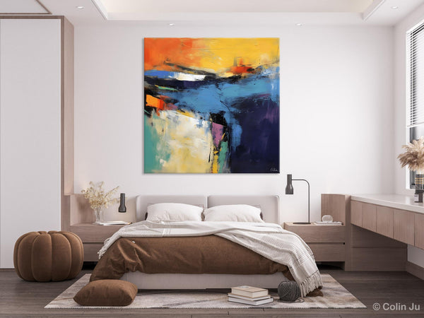 Large Wall Art Painting for Bedroom, Oversized Modern Abstract Wall Paintings, Original Canvas Art, Contemporary Acrylic Painting on Canvas-artworkcanvas