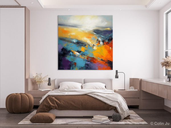 Acrylic Painting for Living Room, Heavy Texture Painting, Contemporary Abstract Artwork, Oversized Wall Art Paintings, Original Modern Paintings on Canvas-artworkcanvas