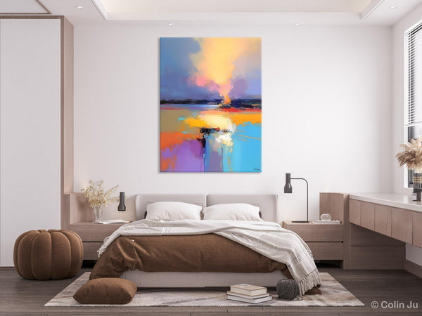Canvas Painting for Bedroom, Landscape Canvas Painting, Abstract Landscape Painting, Original Landscape Art, Large Wall Art Paintings for Living Room
