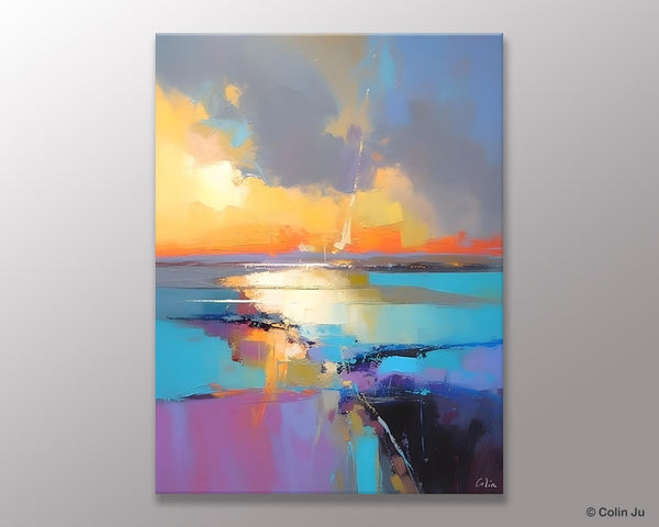 Original Modern Wall Art Painting, Canvas Painting for Living Room, Abstract Landscape Paintings, Oversized Contemporary Abstract Artwork