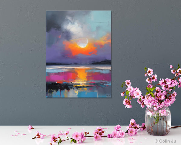 Contemporary Canvas Wall Art, Abstract Paintings for Bedroom, Original Hand Painted Oil Paintings, Canvas Paintings Behind Sofa, Buy Paintings Online-artworkcanvas