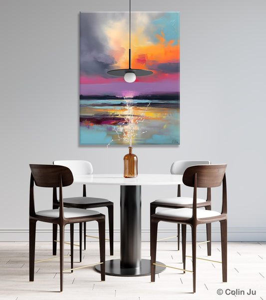 Canvas Painting for Living Room, Abstract Landscape Paintings, Original Modern Wall Art Painting, Oversized Contemporary Abstract Artwork