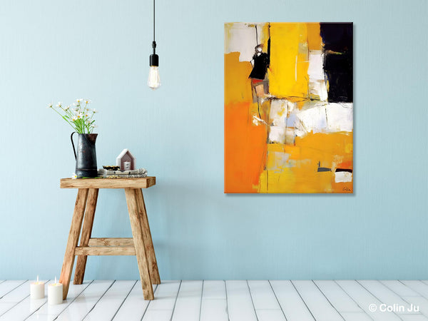 Oversized Canvas Wall Art Paintings, Contemporary Acrylic Painting on Canvas, Original Modern Artwork, Large Abstract Painting for Bedroom-artworkcanvas