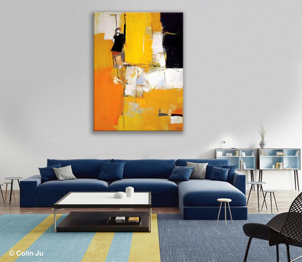 Oversized Canvas Wall Art Paintings, Contemporary Acrylic Painting on Canvas, Original Modern Artwork, Large Abstract Painting for Bedroom-artworkcanvas