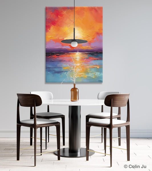 Modern Landscape Paintings, Oversized Contemporary Canvas Paintings, Extra Large Canvas Painting for Living Room, Original Canvas Wall Art