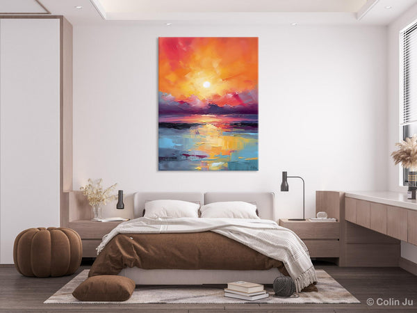 Abstract Landscape Painting, Canvas Painting for Dining Room, Landscape Canvas Painting, Original Landscape Art, Large Wall Art Paintings for Living Room