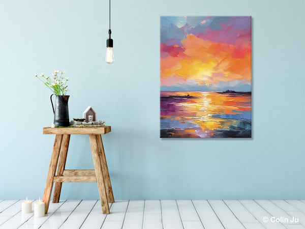 Hand Painted Canvas Art, Abstract Landscape Artwork, Original Landscape Painting on Canvas, Contemporary Wall Art Paintings, Huge Canvas Art-artworkcanvas