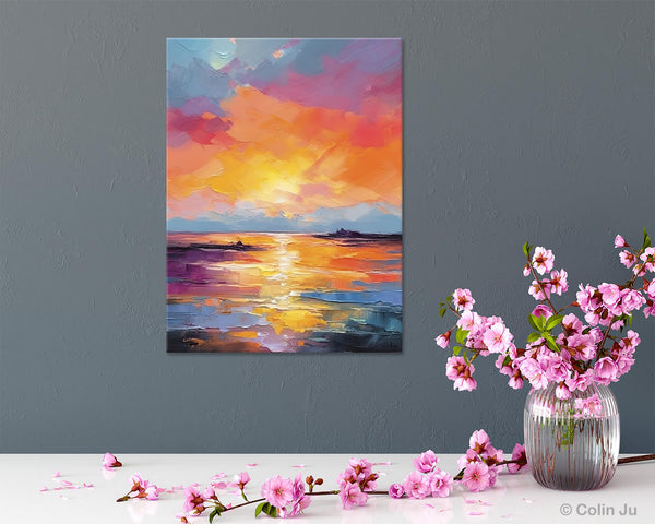 Hand Painted Canvas Art, Abstract Landscape Artwork, Original Landscape Painting on Canvas, Contemporary Wall Art Paintings, Huge Canvas Art-artworkcanvas