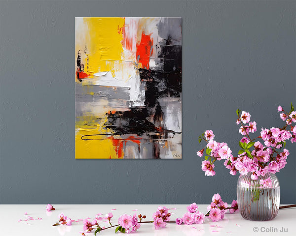 Original Abstract Art, Contemporary Acrylic Painting, Hand Painted Canvas Art, Modern Wall Art Ideas for Dining Room, Large Canvas Paintings-artworkcanvas