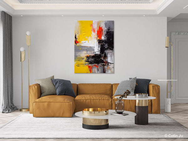 Original Abstract Art, Contemporary Acrylic Painting, Hand Painted Canvas Art, Modern Wall Art Ideas for Dining Room, Large Canvas Paintings