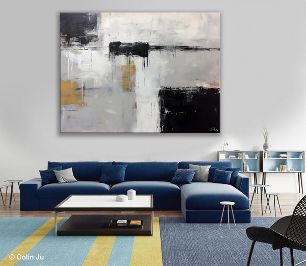 Contemporary Acrylic Paintings, Extra Large Painting on Canvas, Large Original Abstract Wall Art, Large Canvas Paintings for Bedroom-artworkcanvas