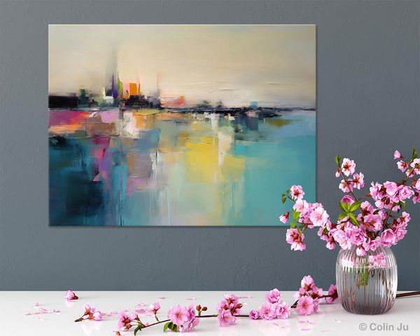 Acrylic Painting on Canvas, Original Landscape Paintings, Landscape Canvas Paintings for Living Room, Extra Large Modern Wall Art Paintings-artworkcanvas