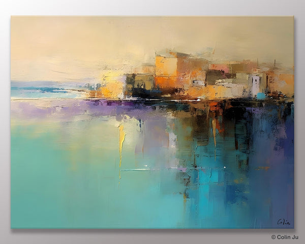 Original Landscape Paintings, Landscape Canvas Paintings for Living Room, Acrylic Painting on Canvas, Extra Large Modern Wall Art Paintings