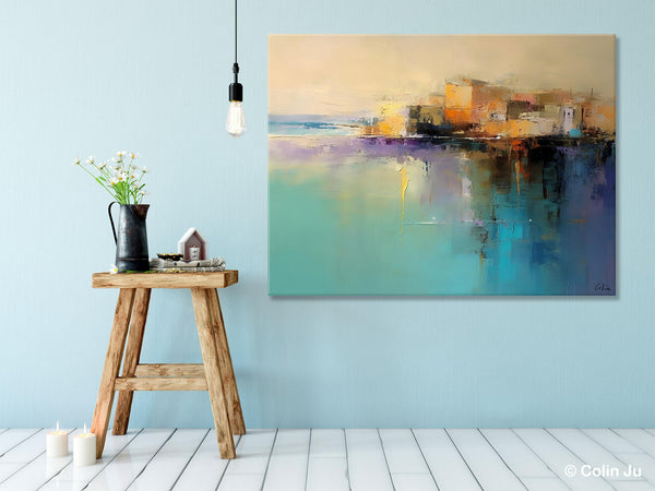 Original Landscape Paintings, Landscape Canvas Paintings for Living Room, Acrylic Painting on Canvas, Extra Large Modern Wall Art Paintings