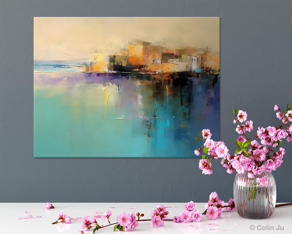 Original Landscape Paintings, Landscape Canvas Paintings for Living Room, Acrylic Painting on Canvas, Extra Large Modern Wall Art Paintings-artworkcanvas