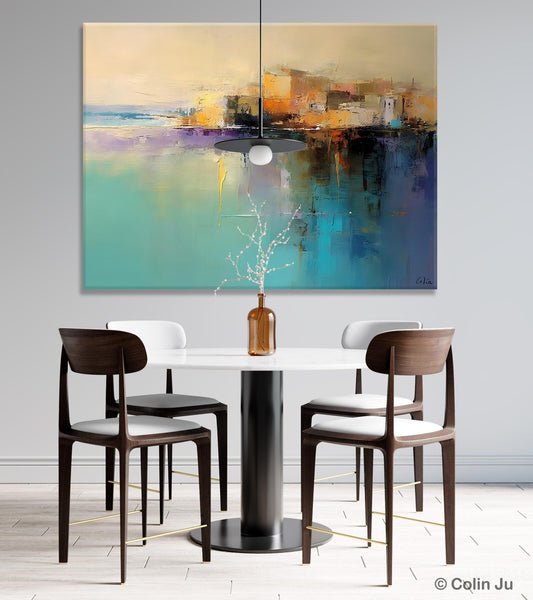 Original Landscape Paintings, Landscape Canvas Paintings for Living Room, Acrylic Painting on Canvas, Extra Large Modern Wall Art Paintings