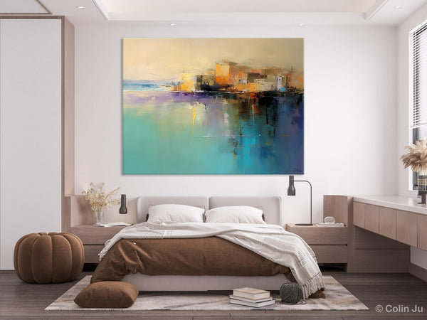 Original Landscape Paintings, Landscape Canvas Paintings for Living Room, Acrylic Painting on Canvas, Extra Large Modern Wall Art Paintings