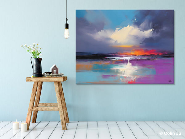 Living Room Abstract Paintings, Large Landscape Canvas Paintings, Buy Art Online, Original Landscape Abstract Painting, Simple Wall Art Ideas-artworkcanvas