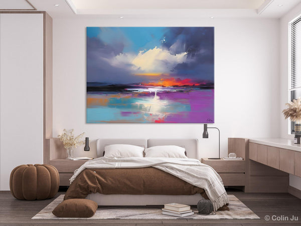Living Room Abstract Paintings, Large Landscape Canvas Paintings, Buy Art Online, Original Landscape Abstract Painting, Simple Wall Art Ideas