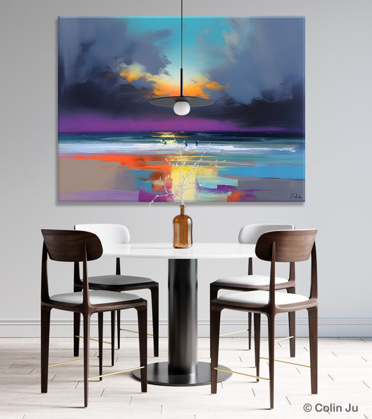 Large Landscape Canvas Paintings, Buy Art Online, Living Room Abstract Paintings, Original Landscape Abstract Painting, Simple Wall Art Ideas-artworkcanvas