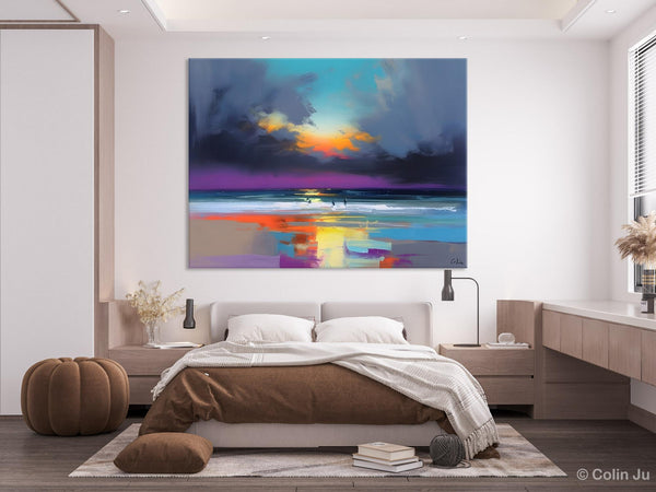 Large Landscape Canvas Paintings, Buy Art Online, Living Room Abstract Paintings, Original Landscape Abstract Painting, Simple Wall Art Ideas