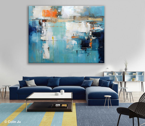 Original Modern Wall Paintings, Contemporary Canvas Art, Heavy Texture Canavas Art, Abstract Painting for Bedroom, Modern Acrylic Artwork-artworkcanvas