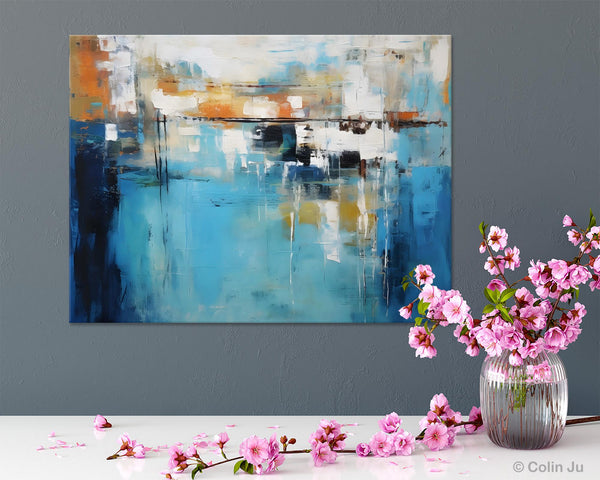 Contemporary Canvas Art, Heavy Texture Canavas Art, Original Modern Wall Paintings, Abstract Painting for Bedroom, Modern Acrylic Artwork-artworkcanvas