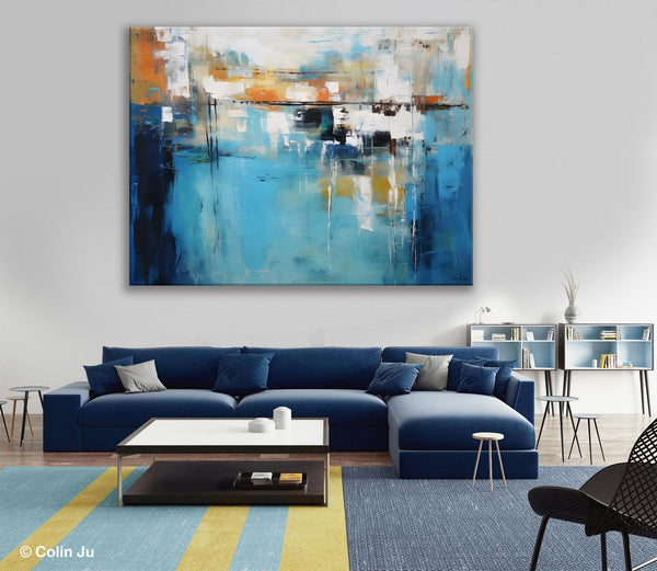 Contemporary Canvas Art, Heavy Texture Canavas Art, Original Modern Wall Paintings, Abstract Painting for Bedroom, Modern Acrylic Artwork-artworkcanvas