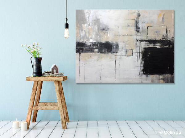 Large Wall Art Paintings, Simple Canvas Art, Simple Abstract Paintings, Contemporary Painting on Canvas, Original Canvas Wall Art for sale-artworkcanvas