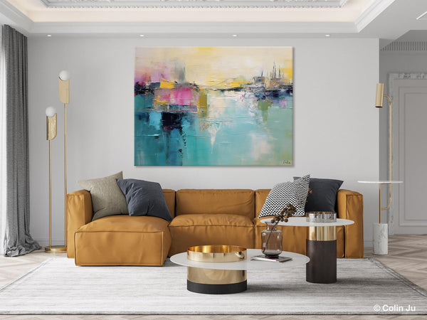 Acrylic Paintings Behind Sofa, Abstract Paintings for Bedroom, Contemporary Canvas Wall Art, Original Hand Painted Canvas Art, Buy Paintings Online-artworkcanvas