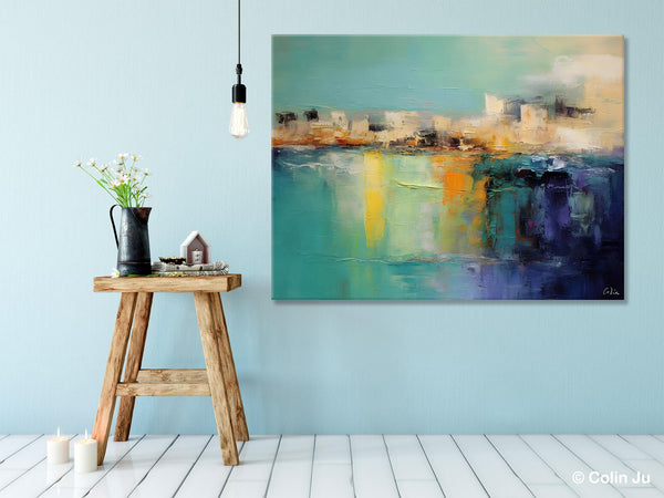 Contemporary Canvas Wall Art, Original Hand Painted Canvas Art, Acrylic Paintings Behind Sofa, Abstract Paintings for Bedroom, Buy Paintings Online-artworkcanvas