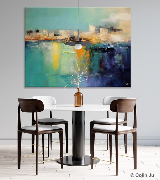 Contemporary Canvas Wall Art, Original Hand Painted Canvas Art, Acrylic Paintings Behind Sofa, Abstract Paintings for Bedroom, Buy Paintings Online-artworkcanvas