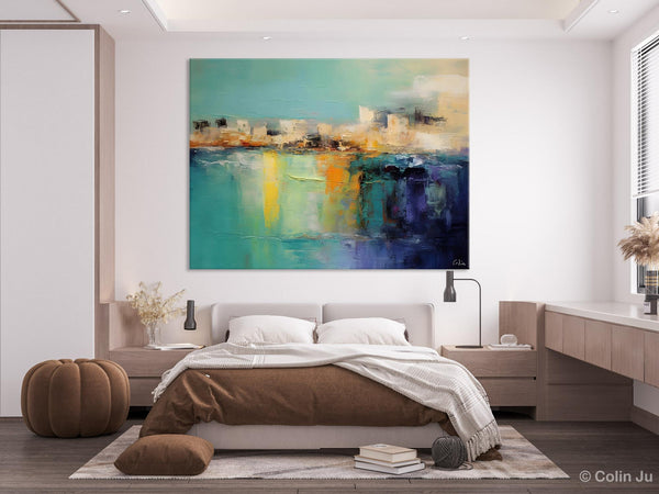 Contemporary Canvas Wall Art, Original Hand Painted Canvas Art, Acrylic Paintings Behind Sofa, Abstract Paintings for Bedroom, Buy Paintings Online-artworkcanvas