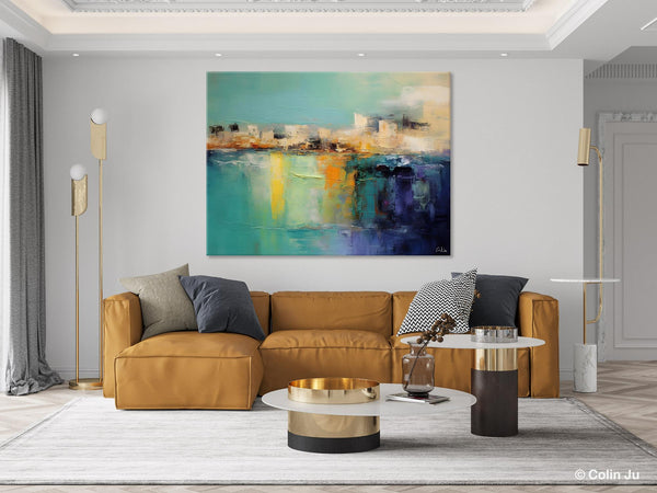 Contemporary Canvas Wall Art, Original Hand Painted Canvas Art, Acrylic Paintings Behind Sofa, Abstract Paintings for Bedroom, Buy Paintings Online-artworkcanvas