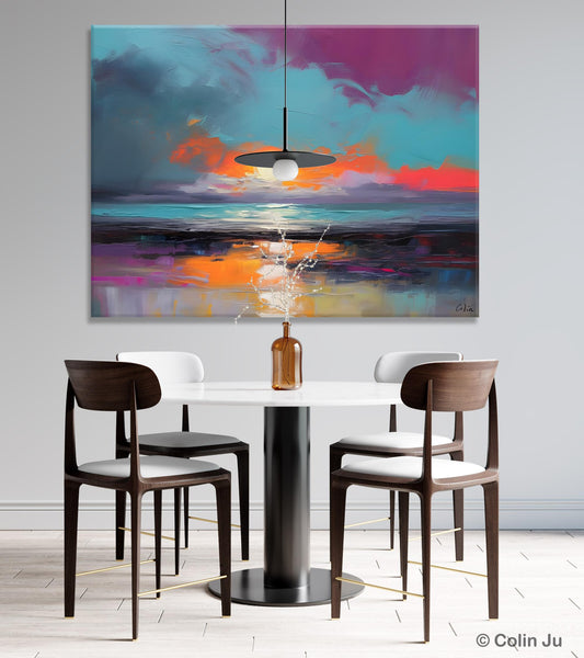 Contemporary Wall Art Paintings, Abstract Landscape Paintings for Living Room, Landscape Canvas Art, Large Acrylic Paintings on Canvas-artworkcanvas
