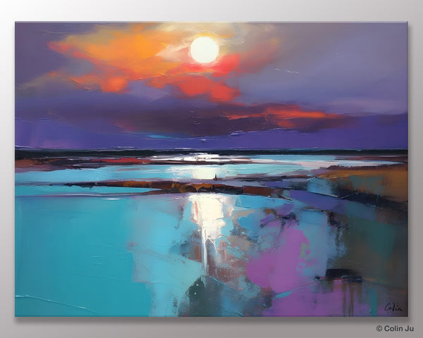 Original Landscape Abstract Painting, Simple Wall Art Ideas, Living Room Abstract Paintings, Large Landscape Canvas Paintings, Buy Art Online