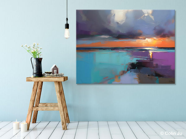 Living Room Abstract Paintings, Original Landscape Abstract Painting, Simple Wall Art Ideas, Extra Large Landscape Canvas Paintings, Buy Art Online