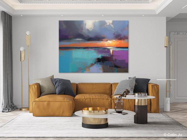 Living Room Abstract Paintings, Original Landscape Abstract Painting, Simple Wall Art Ideas, Extra Large Landscape Canvas Paintings, Buy Art Online